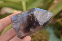 Polished Smokey Amethyst Window Quartz Crystals  x 7 From Madagascar - TopRock