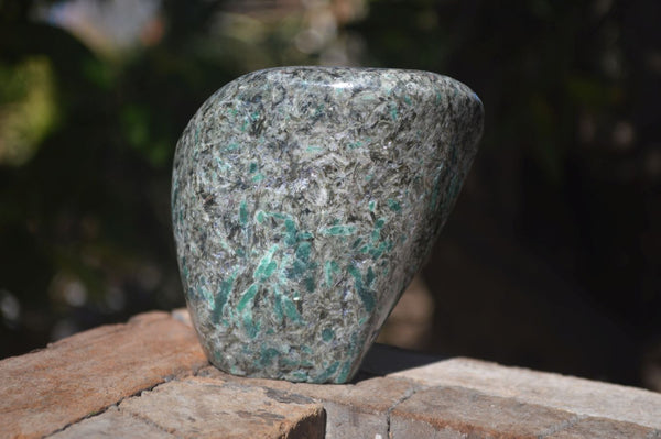 Polished Emerald Mica In Matrix Standing Free Forms x 1 From Mutoko, Zimbabwe