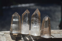 Polished  Stunning Smokey Quartz Points  x 7 From Madagascar