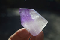 Polished Small Window Amethyst Points x 12 From Madagascar