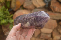 Polished Purple Lepidolite Point  x 1 From Madagascar