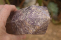 Polished  Purple Lepidolite Point x 1 From Madagascar