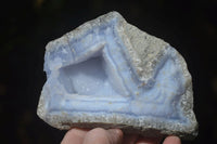 Polished Blue Lace Agate Geodes  x 6 From Nsanje, Malawi - Toprock Gemstones and Minerals 