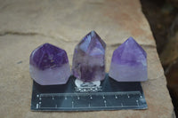 Polished Dream and Other Amethyst Points x 24 From Madagascar