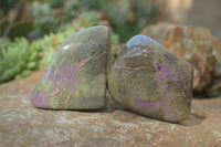 Polished Stichtite & Serpentine Free Forms x 6 From Barberton, South Africa