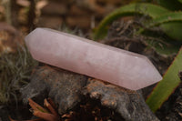 Polished Double Terminated Pink Rose Quartz Points  x 4 From Ambatondrazaka, Madagascar - TopRock