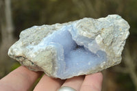 Natural Blue Lace Agate Geode Specimens  x 12 From Nsanje, Malawi - TopRock