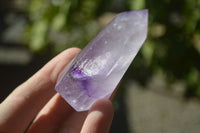 Polished Small Window Amethyst Points x 12 From Madagascar