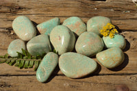 Polished Affordable Kobi Blue Amazonite Free Forms  x 12 From Zimbabwe - TopRock