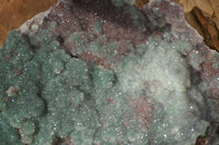 Natural Drusy Coated Ball Malachite On Dolomite Specimen  x 1 From Likasi, Congo