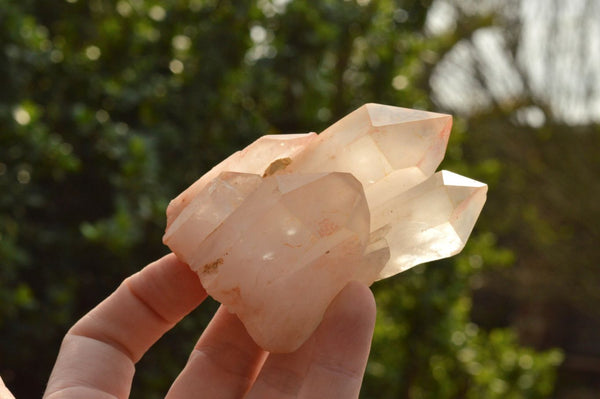 Natural Mixed Quartz Clusters With Limonite Colouring  x 13 From Madagascar - TopRock