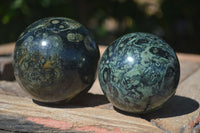 Polished Stromatolite / Kambamba Jasper Spheres  x 4 From Madagascar - Toprock Gemstones and Minerals 