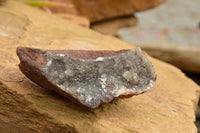 Natural Drusy Dolomite With Malachite On Hematite Matrix  x 4 From Kakanda, Congo - TopRock