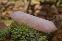 Polished Double Terminated Pink Rose Quartz Points  x 4 From Ambatondrazaka, Madagascar - TopRock