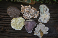 Natural Mixed Selection Of Minerals  x 6 From Namibia