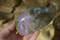 Polished Purple Stichtite Standing Free Forms x 6 From Barberton, South Africa