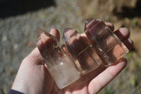 Polished  Stunning Smokey Quartz Points  x 7 From Madagascar