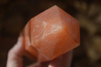 Polished Orange Twist Calcite Tower x 1 From Maevantanana, Madagascar