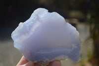 Natural Blue Lace Agate Geode Specimens  x 6 From Nsanje, Malawi - Toprock Gemstones and Minerals 