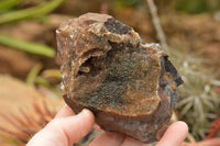 Natural Drusy Dolomite With Malachite On Hematite Matrix  x 4 From Kakanda, Congo - TopRock