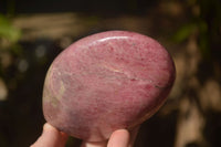 Polished  Pink & Black Rhodonite Standing Free Forms x 2 From Madagascar