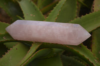 Polished Double Terminated Pink Rose Quartz Points  x 4 From Ambatondrazaka, Madagascar - TopRock