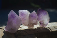 Natural Window Amethyst Quartz Crystals  x 12 From Ambatondrazaka, Madagascar - Toprock Gemstones and Minerals 