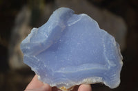 Natural Blue Lace Agate Geode Specimens  x 6 From Nsanje, Malawi - Toprock Gemstones and Minerals 