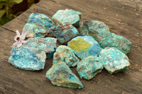 Natural Rough Blue Shattuckite Specimens  x 12 From Kaokoveld, Namibia - TopRock