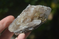 Natural Drusy Quartz Coated Fluorescent Peach Calcite Crystal Specimens  x 12 From Alberts Mountain, Lesotho - Toprock Gemstones and Minerals 