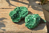 Natural Chatoyant Silky Malachite Specimens  x 5 From Kasompe, Congo - TopRock