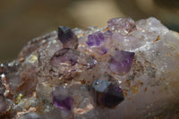 Natural Hand Made Chiredzi Amethyst Conglomerate Specimens x 6 From Chiredzi, Zimbabwe