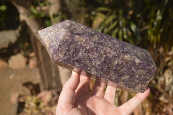 Polished  Purple Lepidolite Point x 1 From Madagascar