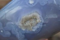 Polished Blue Lace Agate Standing Free Form x 1 From Nsanje, Malawi