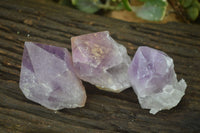 Natural Single Jacaranda Amethyst Crystals x 12 From Mumbwe, Zambia