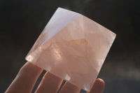 Polished Pink Rose Quartz Pyramids (A Grade) x 2 From Madagascar - Toprock Gemstones and Minerals 