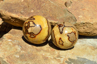 Polished Septarian (Calcite & Aragonite) Spheres  x 6 From Mahajanga, Madagascar - TopRock