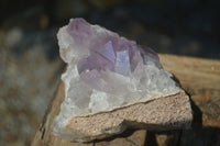 Natural Jacaranda Amethyst Clusters  x 3 From Zambia - Toprock Gemstones and Minerals 