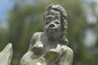 Polished Leopard Stone Mermaid Carving x 1 From Zimbabwe - TopRock