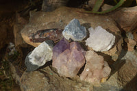 Natural Mixed Quartz Specimens x 6 From Southern Africa