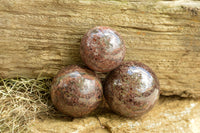 Polished Matrix Pyrope Garnet Spheres  x 3 From Madagascar - TopRock