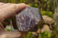 Polished Deep Purple Gemmy Lepidolite Crystals With Pink Tourmaline Inclusions In One  x 2 From Madagascar - TopRock