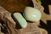 Polished Affordable Kobi Blue Amazonite Free Forms  x 12 From Zimbabwe - TopRock