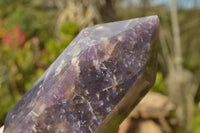 Polished Deep Purple Gemmy Lepidolite Crystals With Pink Tourmaline Inclusions In One  x 2 From Madagascar - TopRock