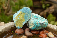 Natural Rough Blue Shattuckite Specimens  x 12 From Kaokoveld, Namibia - TopRock