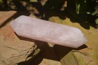 Polished Double Terminated Pink Rose Quartz Points  x 4 From Ambatondrazaka, Madagascar - TopRock