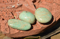 Polished Affordable Kobi Blue Amazonite Free Forms  x 12 From Zimbabwe - TopRock