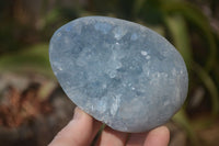 Polished Blue Celestite Egg Geodes  x 2 From Sakoany, Madagascar