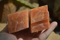 Natural New Sunset Orange Calcite Specimens A Grade x 5 From Spitzkoppe, Namibia - Toprock Gemstones and Minerals 