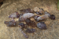 Natural Skeletal Smokey Amethyst Crystals  x 12 From Chiredzi, Zimbabwe